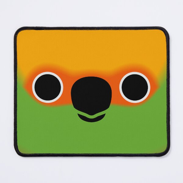 Item preview, The face of a Golden-capped parakeet designed and sold by INKOYADO.