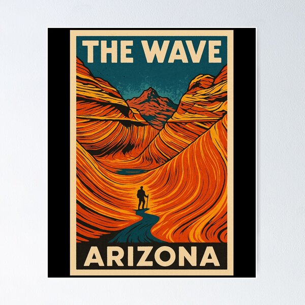 Item preview, The Wave Arizona Sandstone Hike designed and sold by MojaveTradePost.