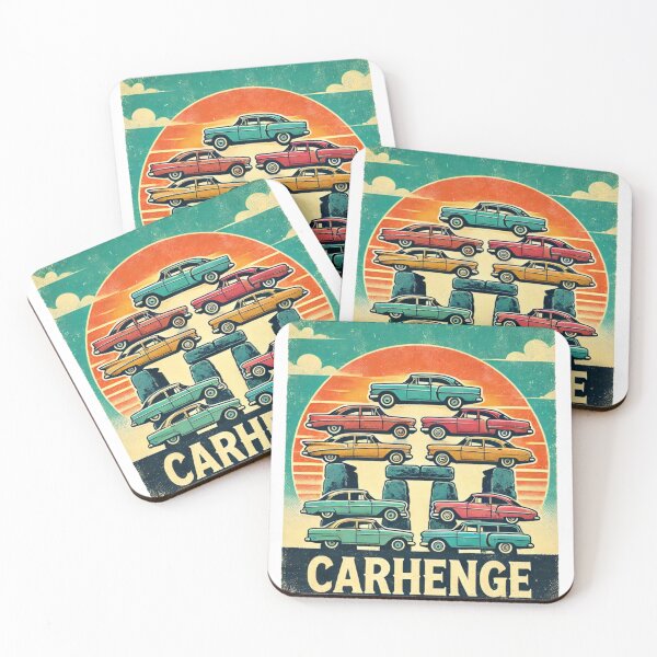 Item preview, Carhenge - Retro Road Trip Monument designed and sold by ByBryteG.