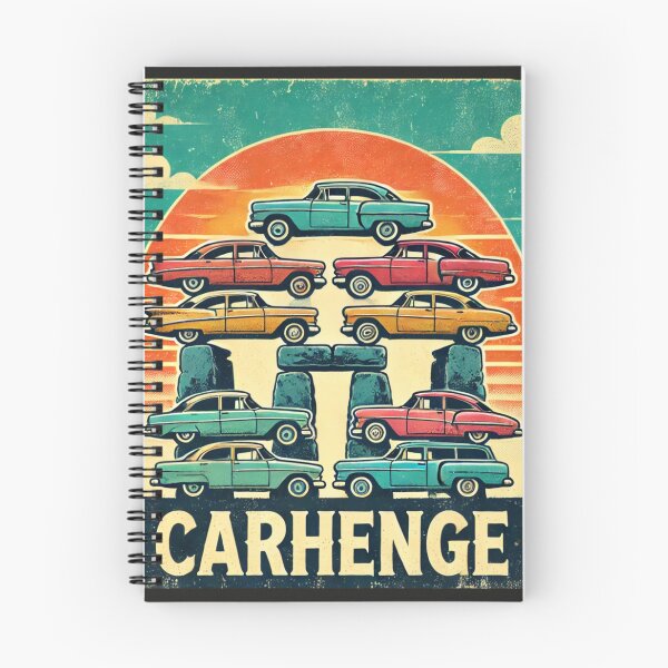 Item preview, Carhenge - Retro Road Trip Monument designed and sold by ByBryteG.