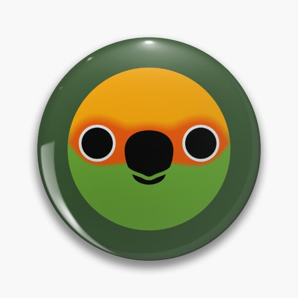 Item preview, The face of a Golden-capped parakeet designed and sold by INKOYADO.