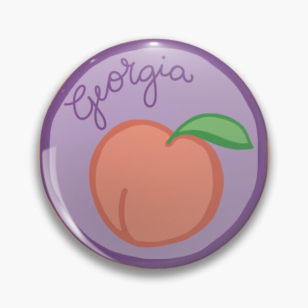 Item preview, Fruit Sticker Produce Label - Georgia Peach designed and sold by dogwithanipad.