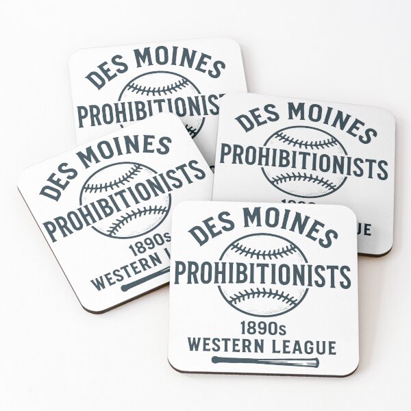 Item preview, Des Moines Prohibitionists Vintage Baseball Logo – Western League 1890s designed and sold by BackstopAndCo.