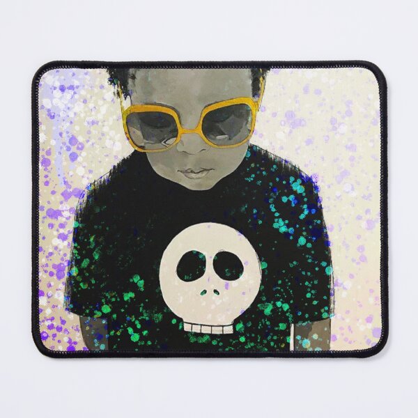 Item preview, boy with big sunglasses designed and sold by KoebsellArt.