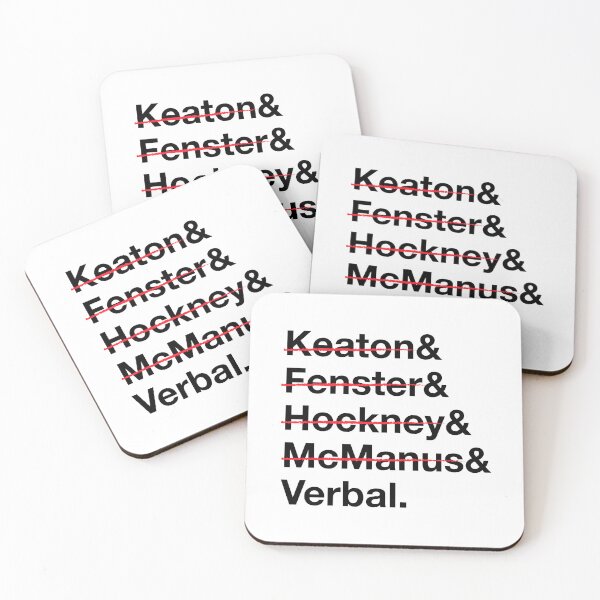 Item preview, Verbal – The Usual Suspects Inspired – Crossed-Out Names List - Black text designed and sold by NiceHatHarry.