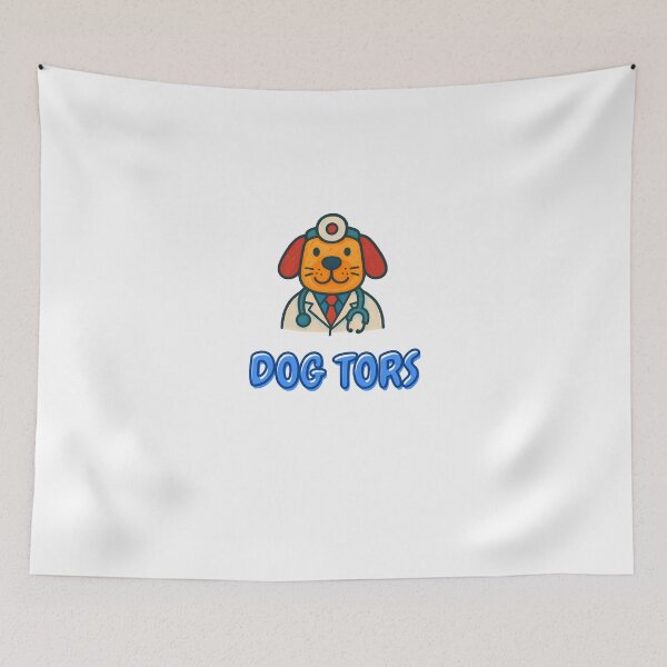 Item preview, Cute Dog Doctor Cartoon Design For Animal Lovers designed and sold by ExploreAura Studio.