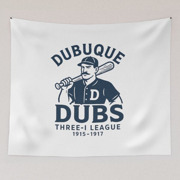 Item preview, Dubuque Dubs Vintage Baseball Logo – Three-I League (1915–1917) designed and sold by BackstopAndCo.