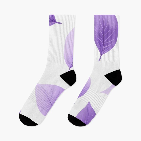 Item preview, Purple leaf design on white designed and sold by anytka.