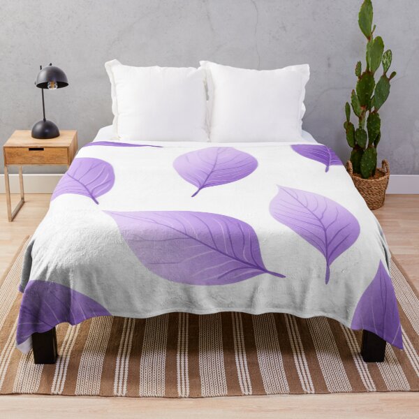 Item preview, Purple leaf design on white designed and sold by anytka.
