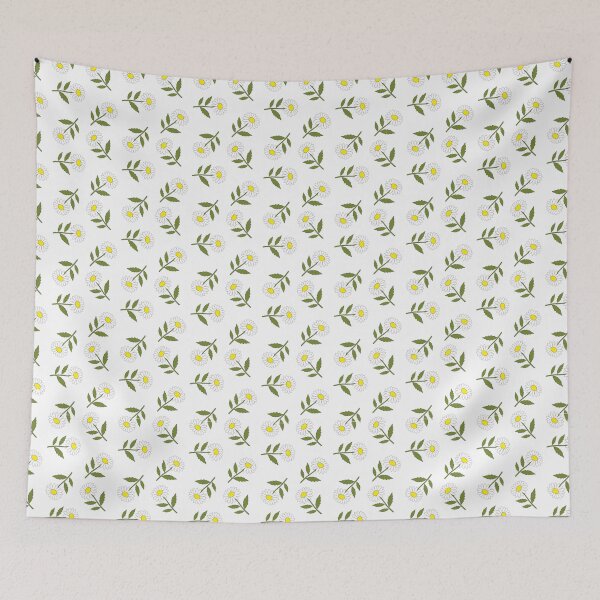 Item preview, Seamless pattern with daisies	 designed and sold by kitosonito.