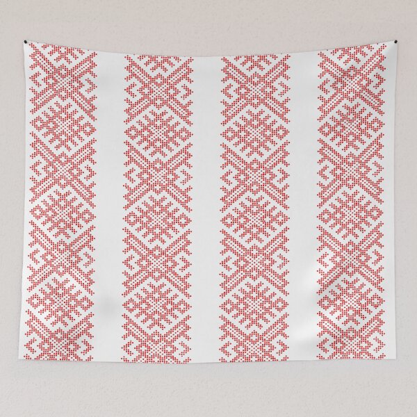 Item preview, Ukrainian Red Embroidery Strip designed and sold by PolinaMirralisa.