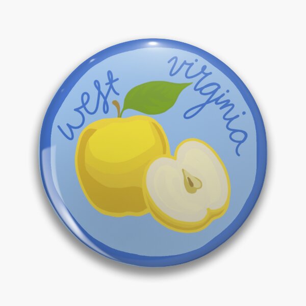 Item preview, Fruit Sticker Produce Label - West Virginia Golden Delicious Apple designed and sold by dogwithanipad.