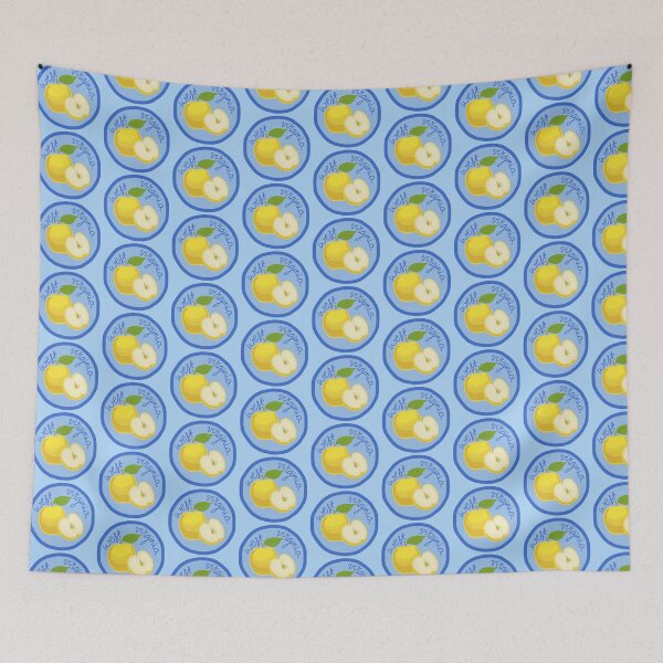 Item preview, Fruit Sticker Produce Label - West Virginia Golden Delicious Apple designed and sold by dogwithanipad.