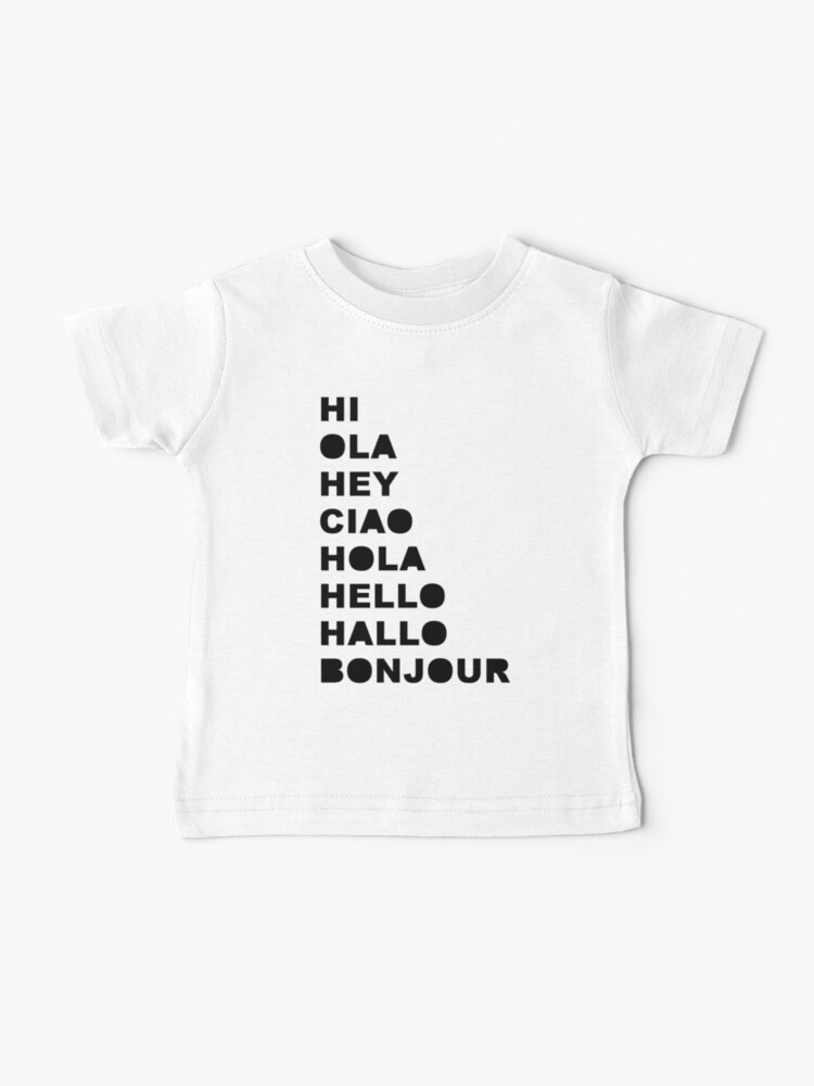 bonjour baby shirt