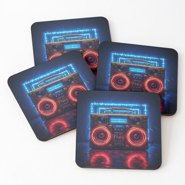 Item preview, Vintage Boombox Art  designed and sold by TheDarkWardrobe.