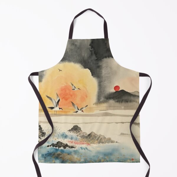 Item preview, The breaking surf 4(watercolour + AI) designed and sold by artsmeow.