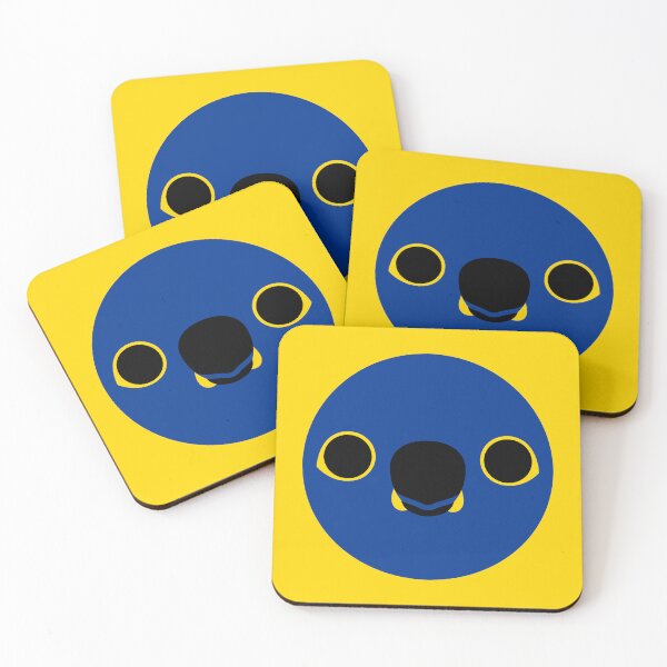 Item preview, The face of a Hyacinth macaw designed and sold by INKOYADO.