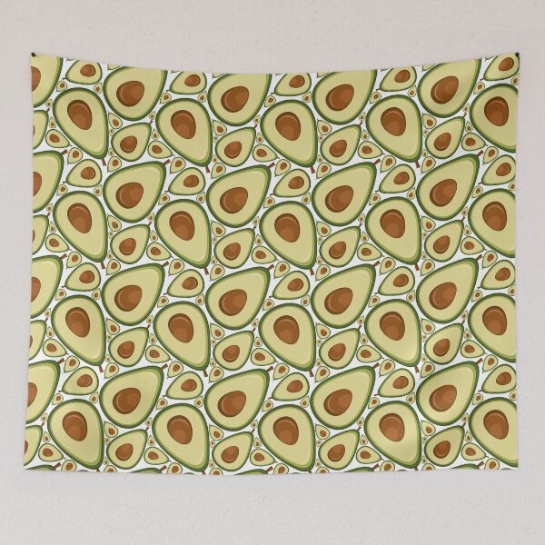 Item preview, Seamless Avocado Halves Pattern designed and sold by rymarenko.