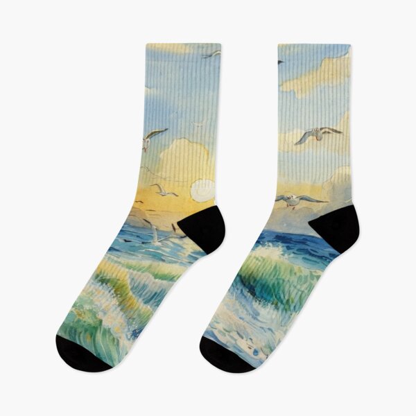 Item preview, The breaking surf 3（watercolour + AI) designed and sold by artsmeow.
