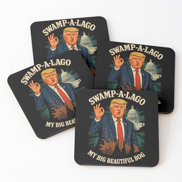 Item preview, Swamp-A-Lago Big Beautiful Bog Political Satire Caricature Design designed and sold by HappyResistance.