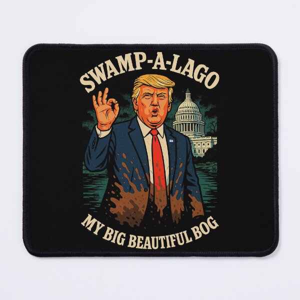 Item preview, Swamp-A-Lago Big Beautiful Bog Political Satire Caricature Design designed and sold by HappyResistance.