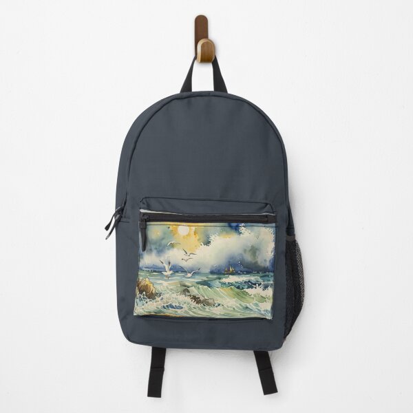 Item preview, The breaking surf 2(watercolour + AI) designed and sold by artsmeow.
