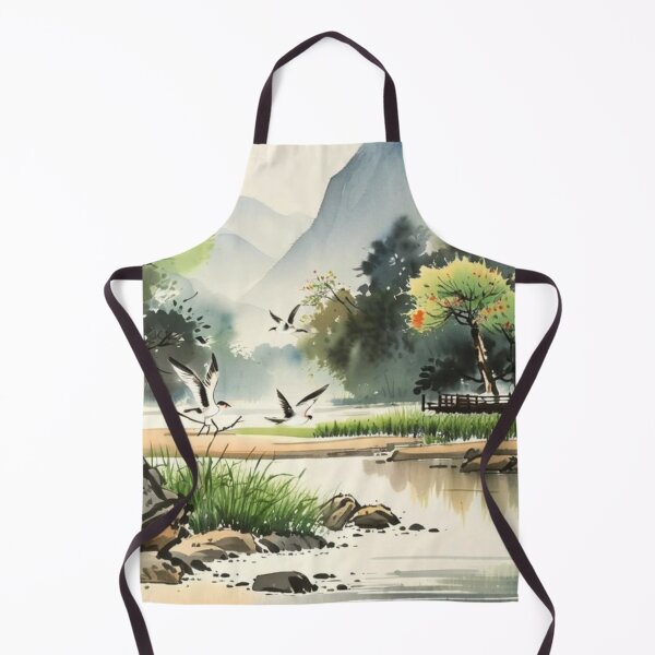 Item preview, The breaking surf (watercolour + AI) designed and sold by artsmeow.