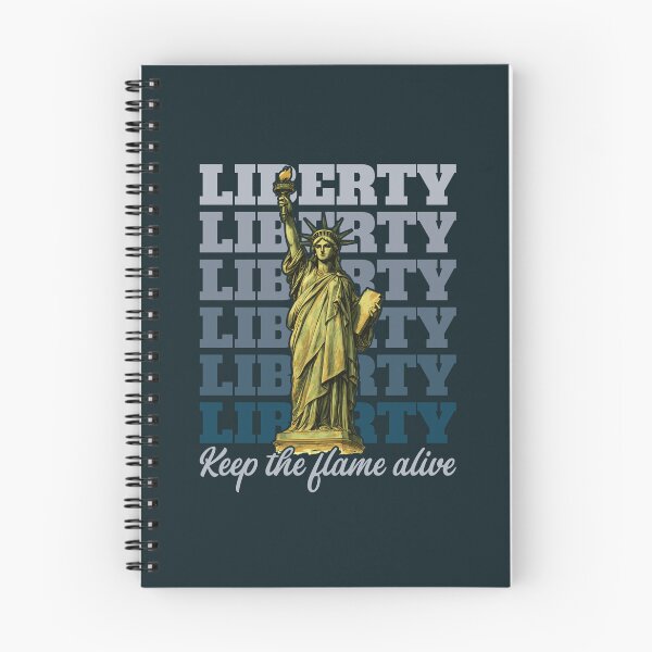 Aperçu de l'œuvre Statue de la Liberté - Gardez la flamme vivante créée et vendue par MehMerchTees.