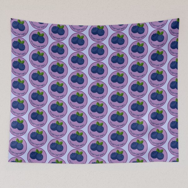 Item preview, Fruit Sticker Produce Label - Mississippi Blueberry designed and sold by dogwithanipad.