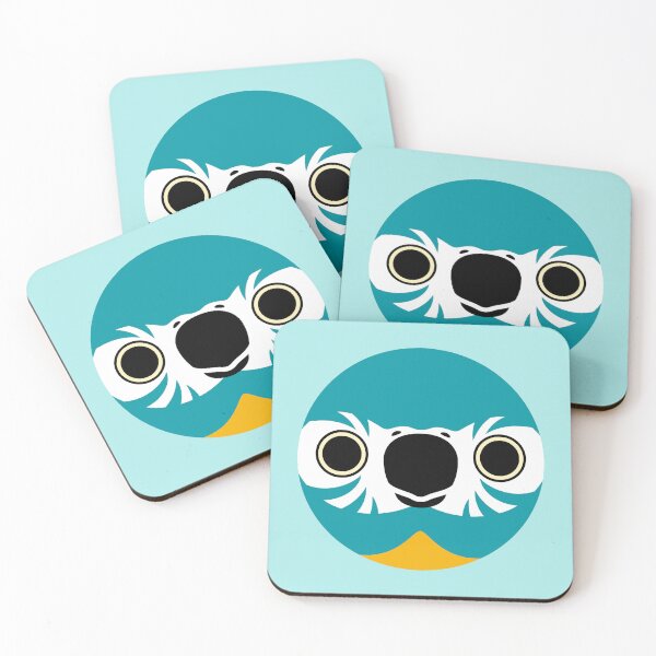 Item preview, The face of a Blue-throated macaw designed and sold by INKOYADO.