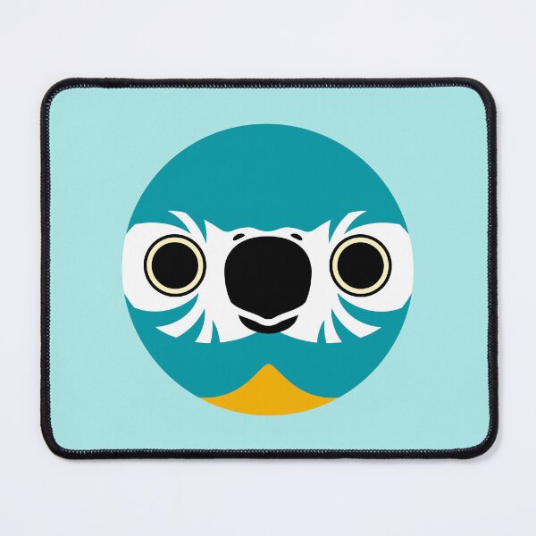 Item preview, The face of a Blue-throated macaw designed and sold by INKOYADO.