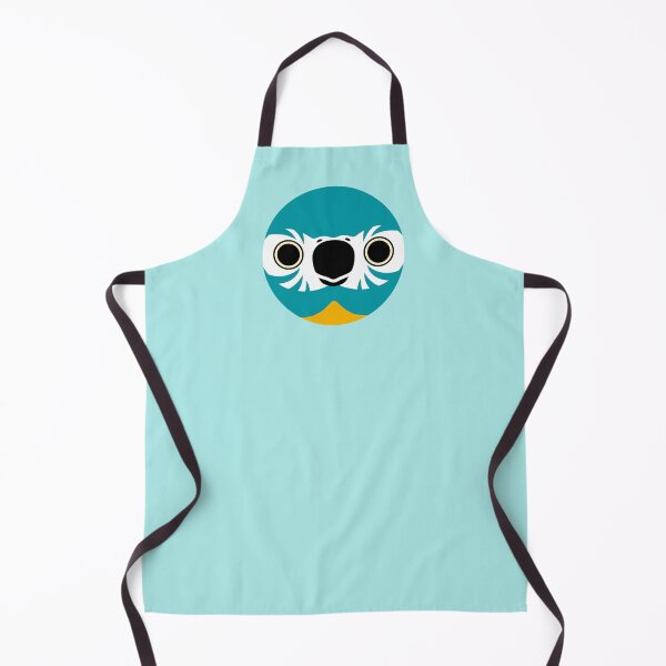 Item preview, The face of a Blue-throated macaw designed and sold by INKOYADO.