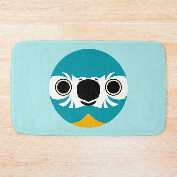 Item preview, The face of a Blue-throated macaw designed and sold by INKOYADO.