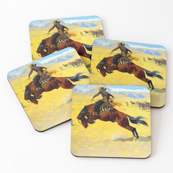 Item preview, Frederic Remington - Cold Morning on the Range designed and sold by Jon-Baran.