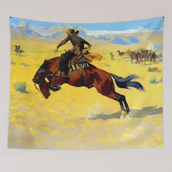 Item preview, Frederic Remington - Cold Morning on the Range designed and sold by Jon-Baran.