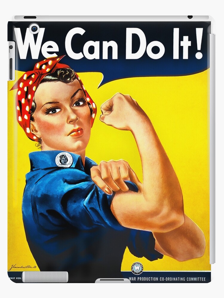 Funda y vinilo para iPad «Rosie the Riveter - Cartel de propaganda de la Segunda  Guerra Mundial de los EE. UU.» de docdoran | Redbubble