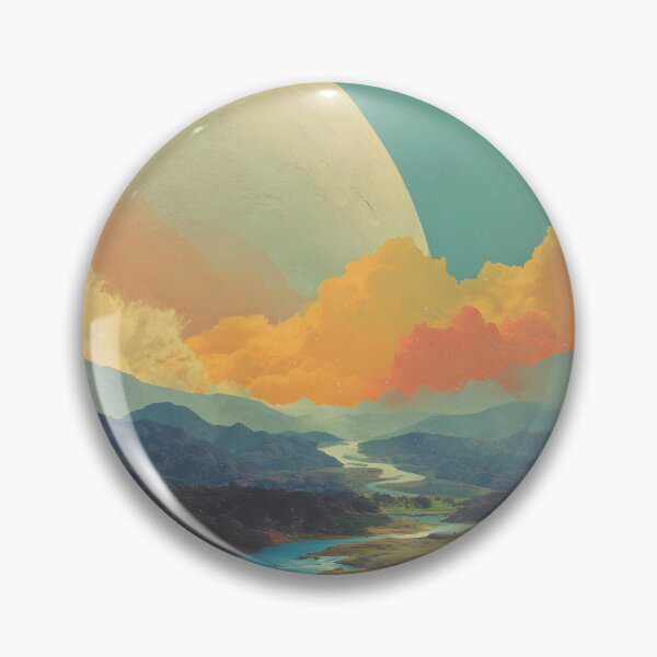 Item preview, River to the Moon | Surreal Cosmic Landscape designed and sold by T-pocket.