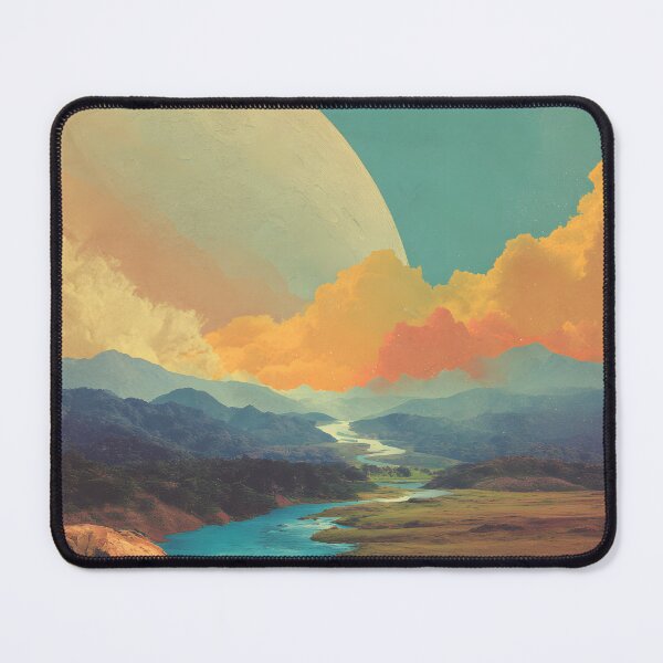 Item preview, River to the Moon | Surreal Cosmic Landscape designed and sold by T-pocket.