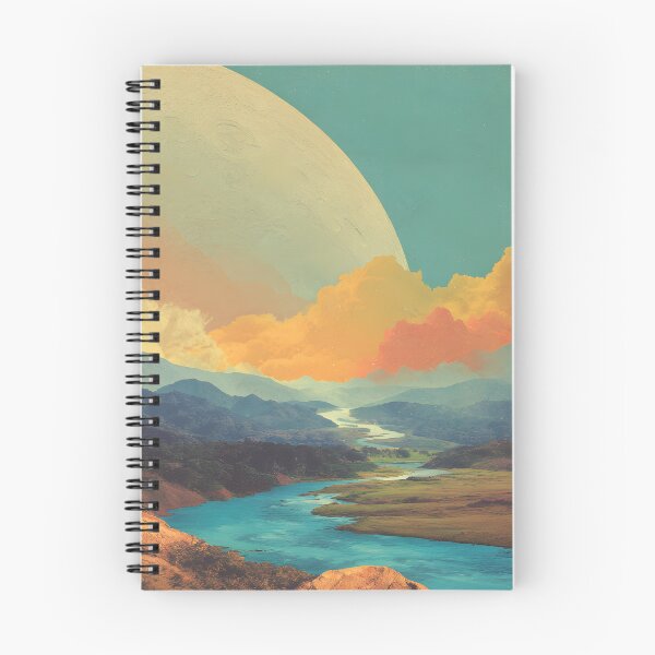 Item preview, River to the Moon | Surreal Cosmic Landscape designed and sold by T-pocket.