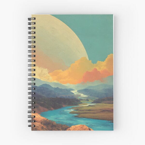 Item preview, River to the Moon | Surreal Cosmic Landscape designed and sold by T-pocket.