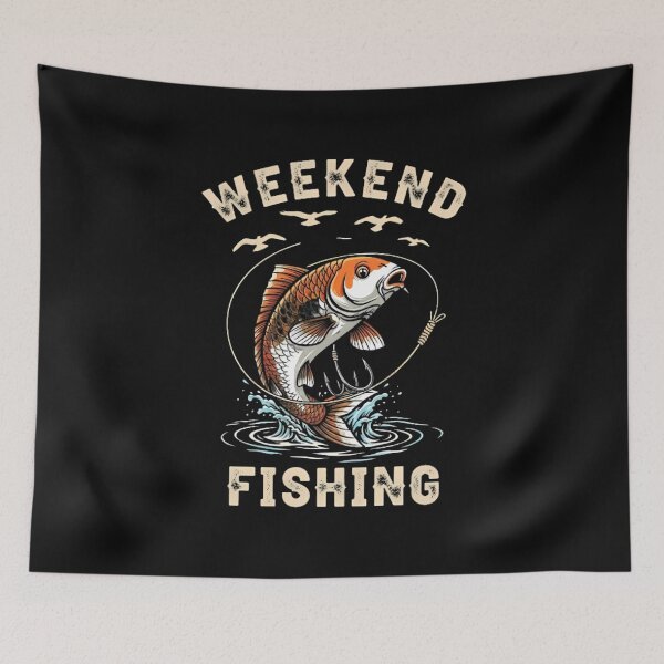 Item preview, Weekend Fishing Fun designed and sold by Linework Studio.