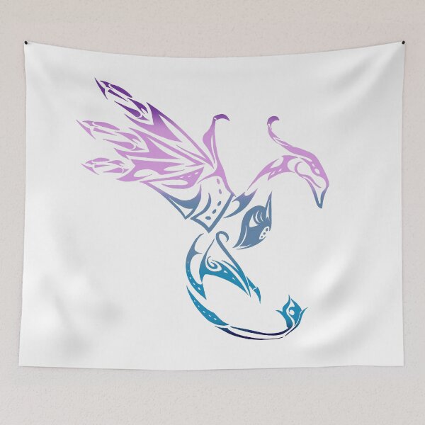 Item preview, Ikran simple tribal logo- pastel  designed and sold by Artsydragongal.