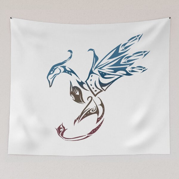 Item preview, Ikran simple tribal logo- Blues designed and sold by Artsydragongal.