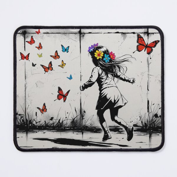 Item preview, Girl Chasing Colorful Butterflies 2 designed and sold by AlinaSCorner.