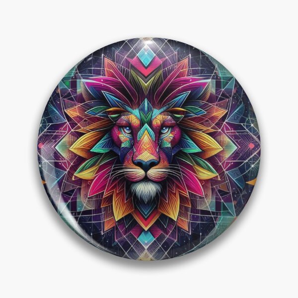 Item preview, Geometric decorative mystic lion designed and sold by Dogandesighn.