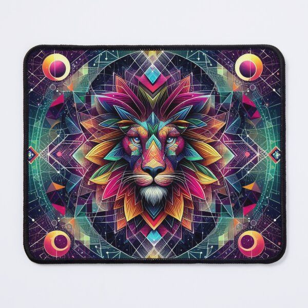 Item preview, Geometric decorative mystic lion designed and sold by Dogandesighn.