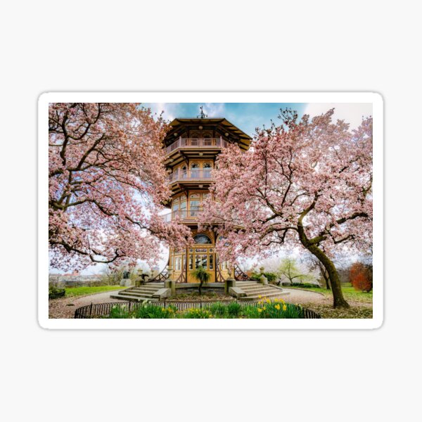 Item preview, Patterson Park in the spring designed and sold by Shannon Emmel .