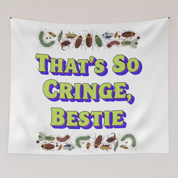 Item preview, That’s So Cringe, Bestie – Bugged Out Creepy-Crawly Digital Art designed and sold by AnnDesignStudio.