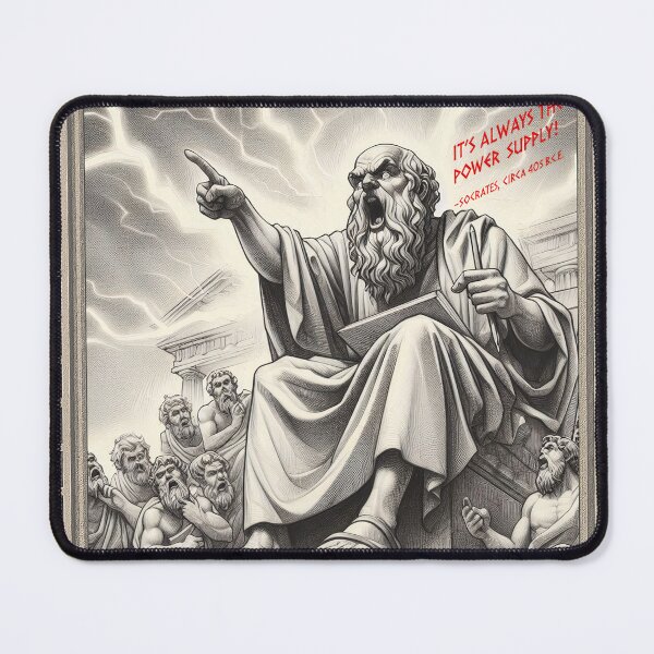 Item preview, Socrates on power (joke) designed and sold by daveoily.