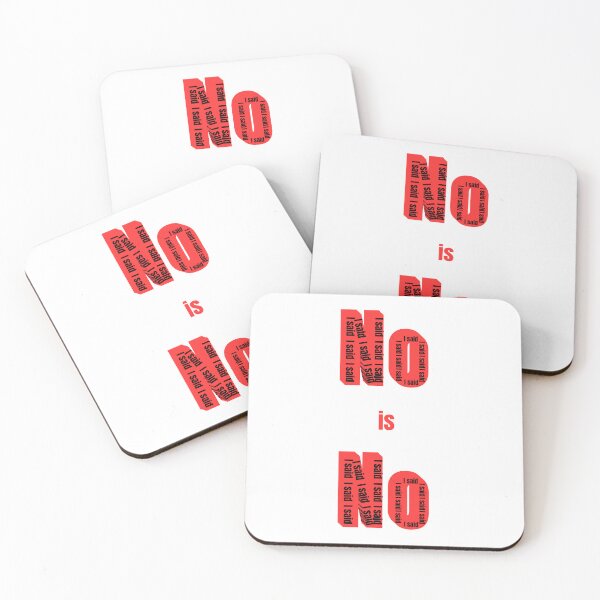Item preview, NO is NO – Bold Red Text Design designed and sold by MrDDesigns.
